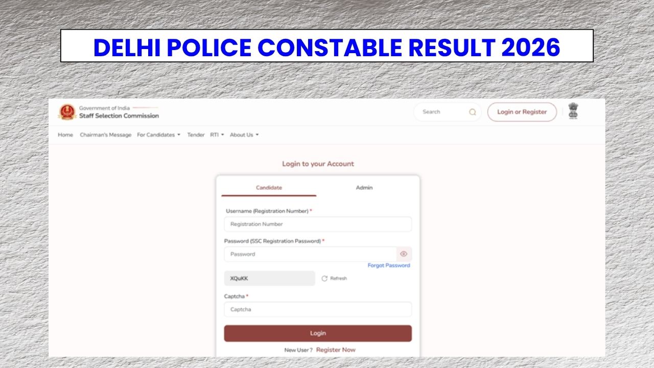 Delhi Police Constable Result 2026: Merit List and Cut Off Marks PDFs Released Soon