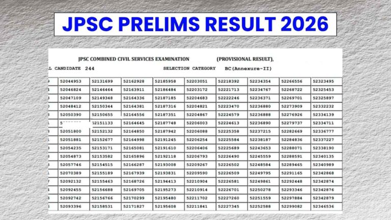 JPSC Prelims Result 2026 for CSE, Expected Cut-off Marks, and Merit List PDF 