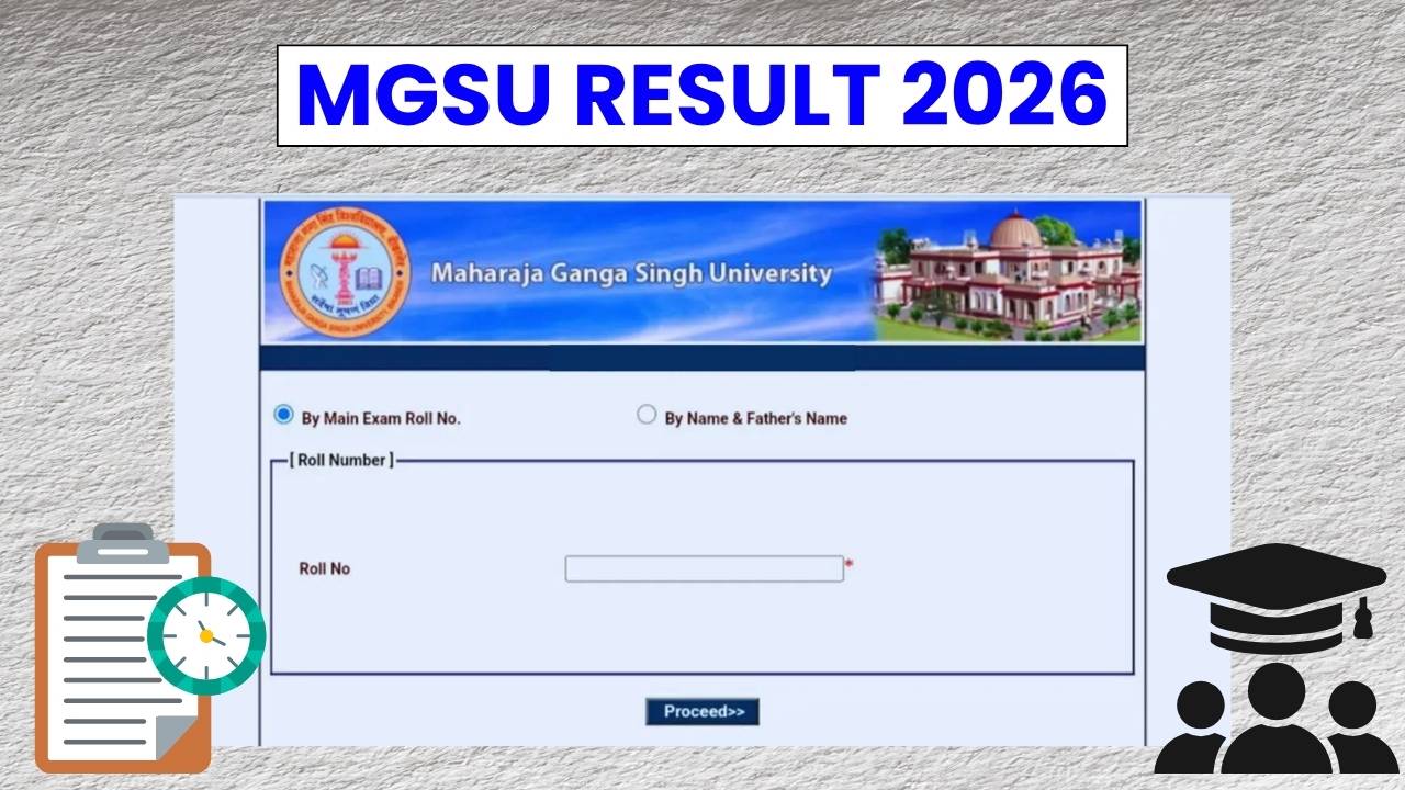 MGSU Result 2026 for BA, BSc, and BCom 1st, 3rd and 5th Semester Examination, Released Soon