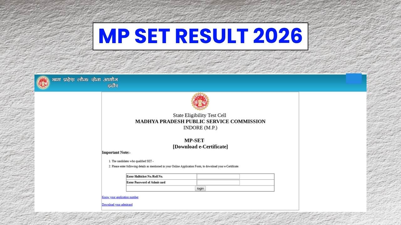 MP SET Result 2026 Release Soon, Expected Subject-Wise Cut-off Marks Here 
