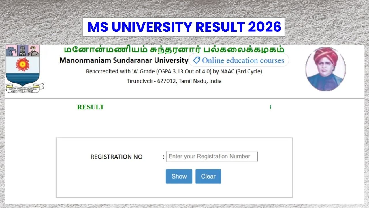 MS University Result 2026, UG & PG Marksheet Download Link Available Soon 
