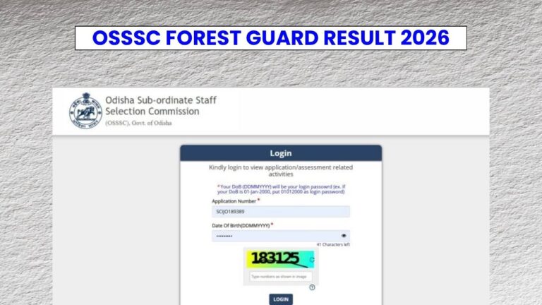 OSSSC Forest Guard Result 2026: Expected Cut-off Marks, Merit List Release Updates
