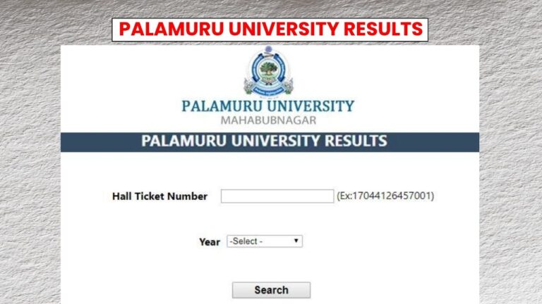 Palamuru University Results 2026 Release Soon For Even Semester Regular Examination