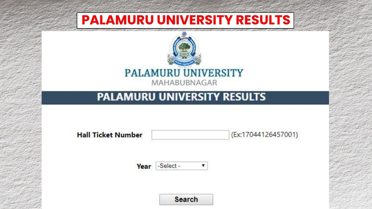 Palamuru University Results 2026 Release Soon For Even Semester Regular Examination
