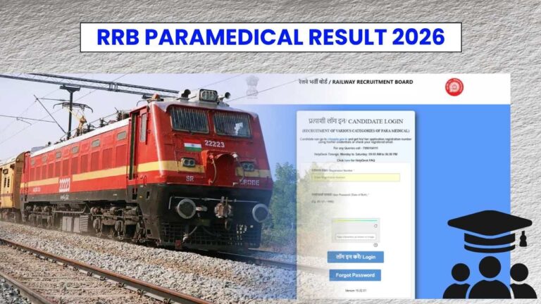 RRB Paramedical Result 2026: Merit List Release Soon, Expected Cut-off Marks