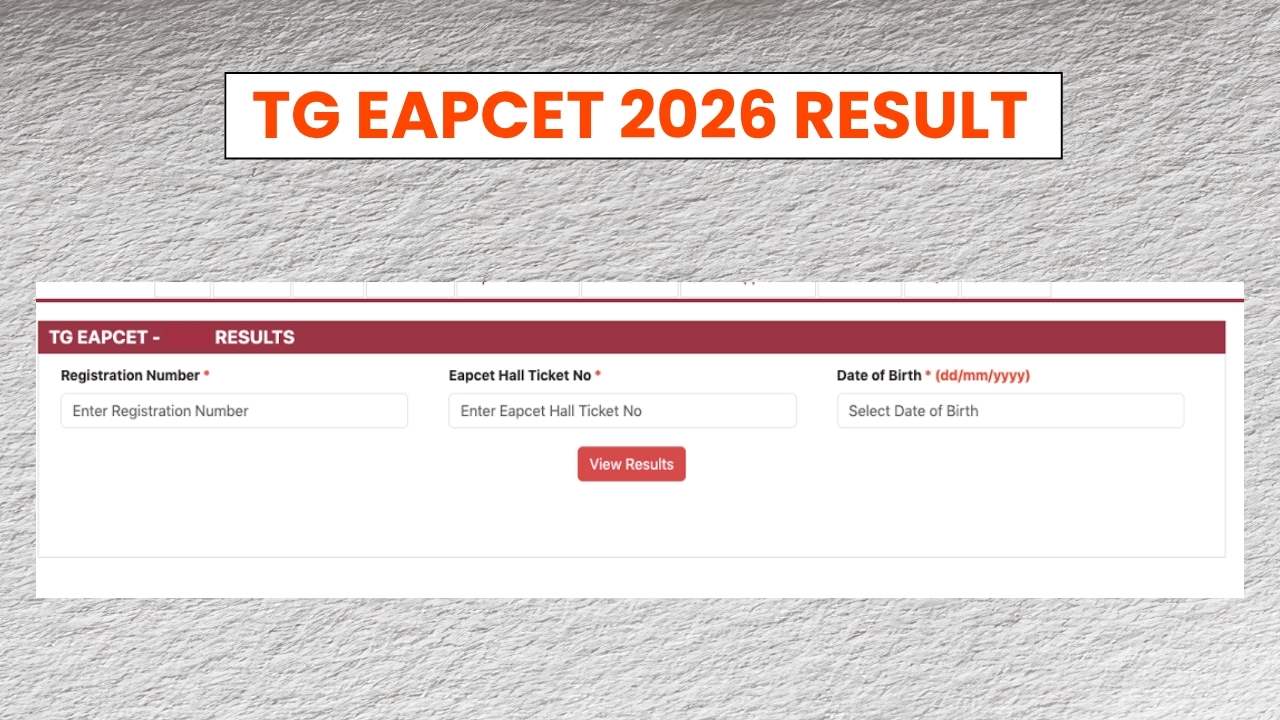 TG EAPCET 2026 Result: Rank Card Release Soon, Counselling Process Details
