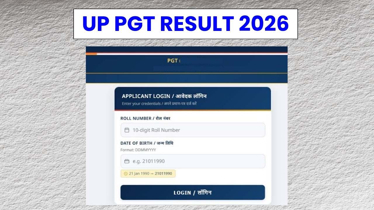 UP PGT Result 2026: Merit List and Cut-off Marks PDF Release Soon