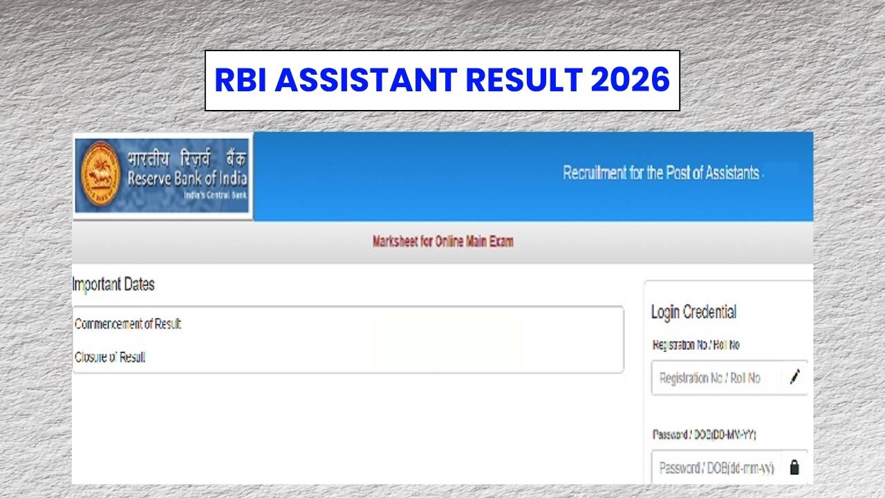 RBI Assistant Result 2026 for Preliminary Examination, Expected Cut-off Marks Here 