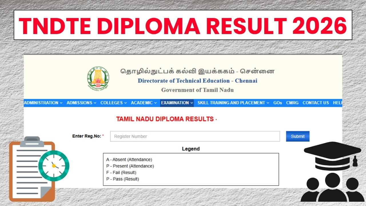 TNDTE Diploma Result 2026 for April Examination, Marksheet Release Soon