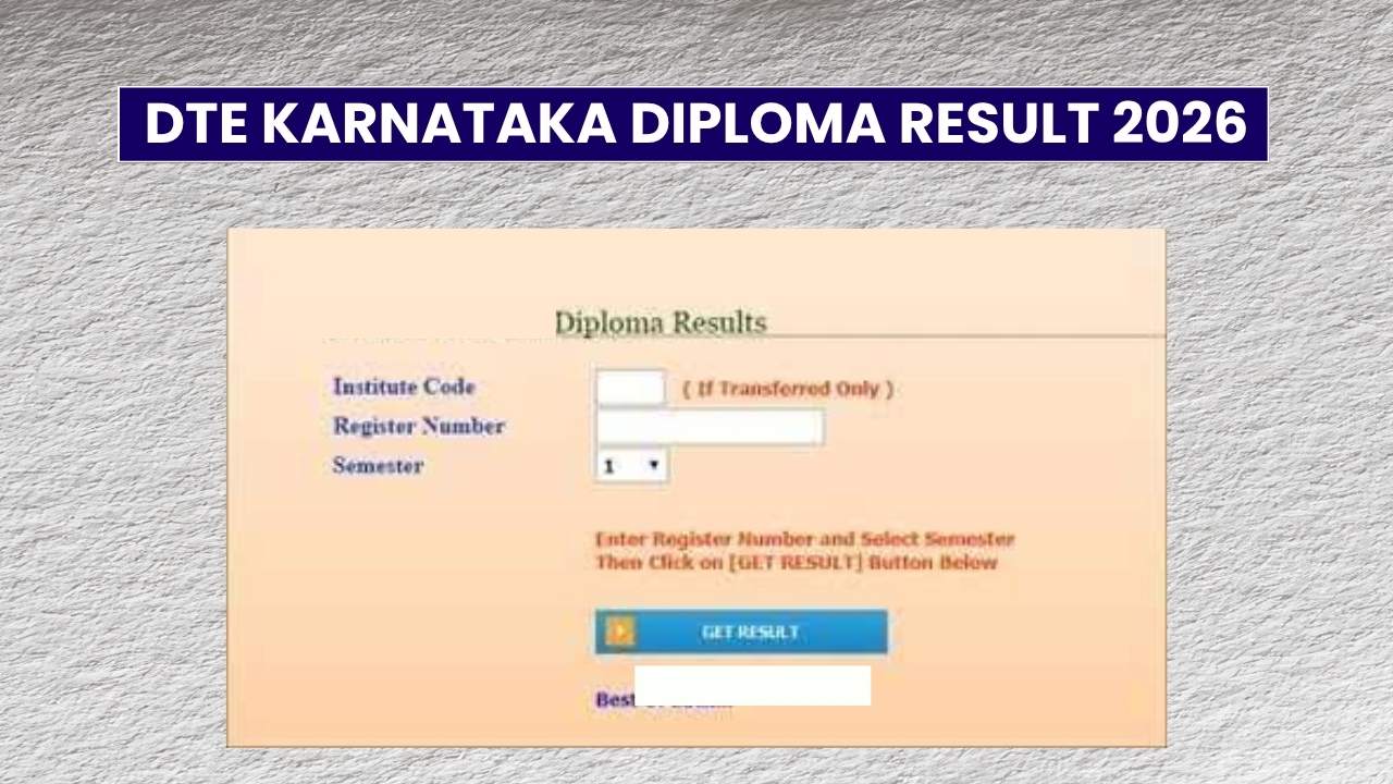 DTE Karnataka Diploma Result 2026 for Even Semester, Marksheet Releasing Soon 