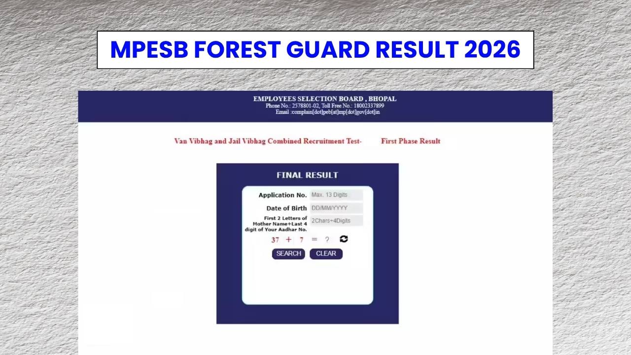 MPESB Forest Guard Result 2026: Scorecard, Merit List and Cut-off PDF Release Soon 