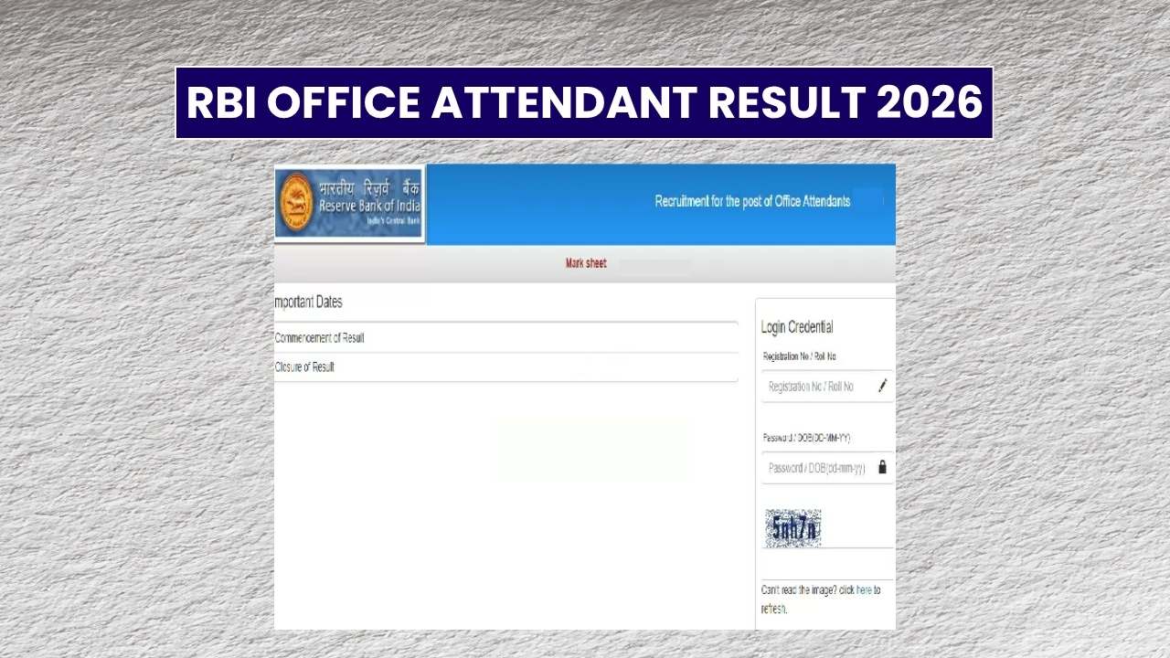RBI Office Attendant Result 2026: Expected Cut-off Marks, Release Date Here
