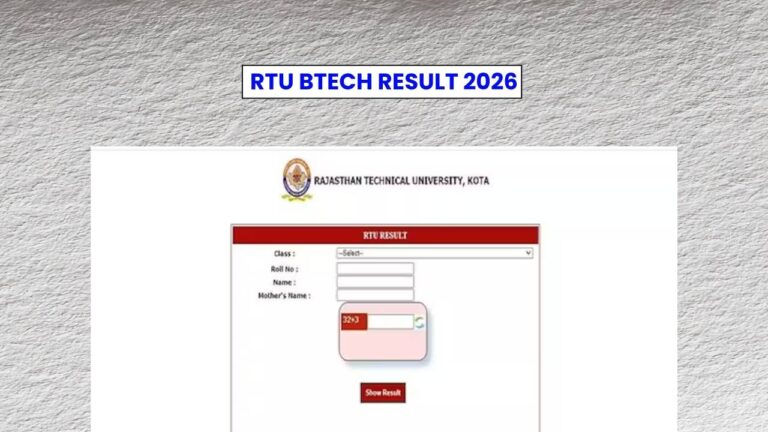 RTU BTech Result 2026 Release Soon for 2nd, 4th, 6th and 8th Semester Examination 