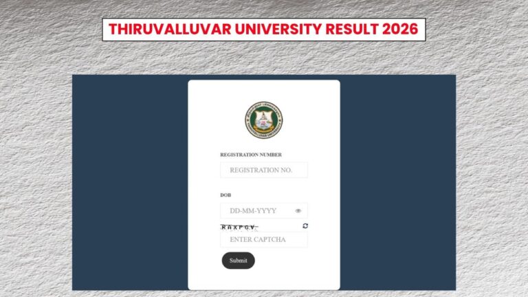 Thiruvalluvar University Result 2026: Minimum Passing Criteria, Marksheet Release Soon 