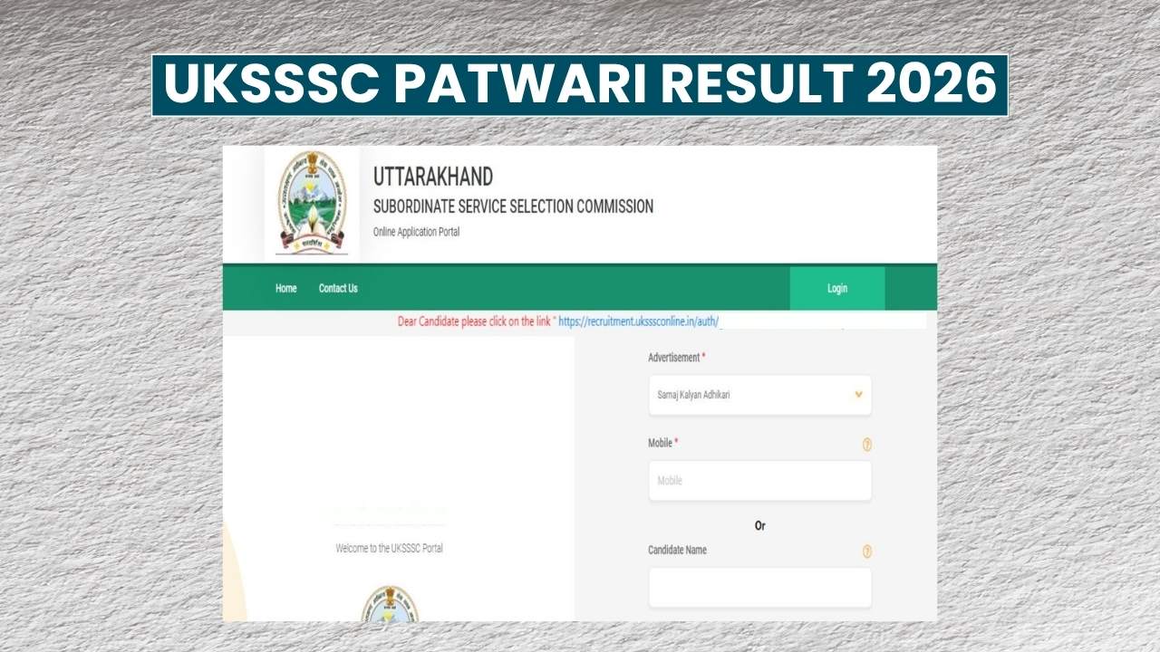 UKSSSC Patwari Result 2026: PDF Merit List Release Soon, Check Expected Date 