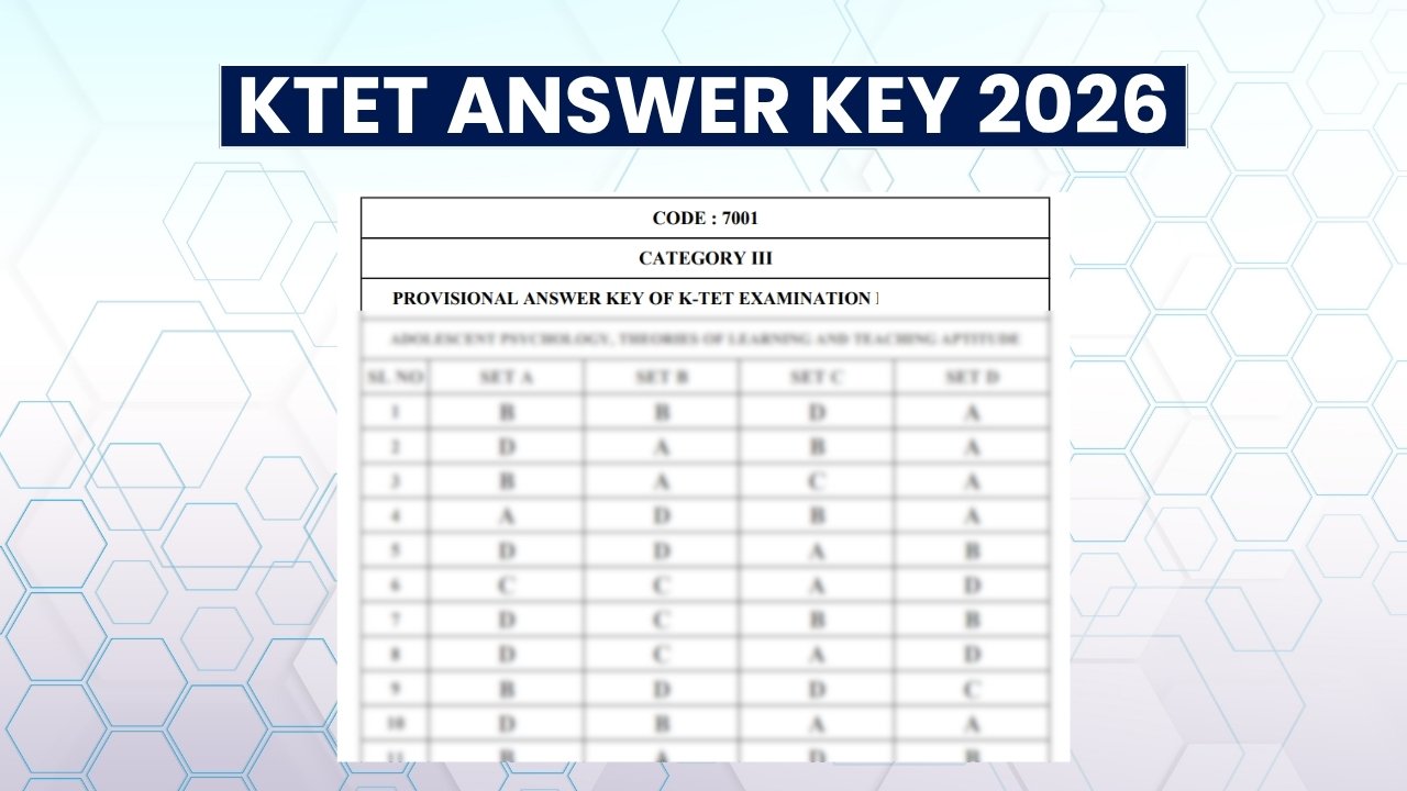 ktet answer key 2026